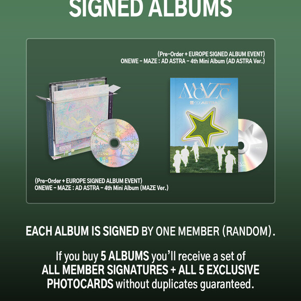 (Pre-Order + EUROPE SIGNED ALBUM EVENT) ONEWE - MAZE : AD ASTRA - 4th Mini Album (MAZE Ver./AD ASTRA Ver.)
