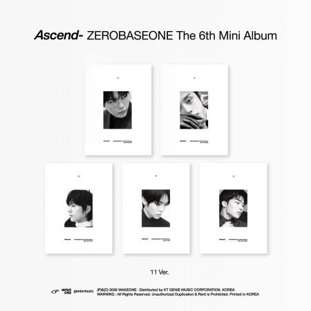ZEROBASEONE - ASCEND- 6TH MINI ALBUM 11 VER- PRE-ORDER