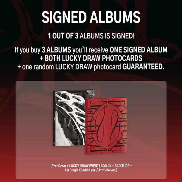 SOOJIN - Baditude - 1st single album- PRE-ORDER EVENT