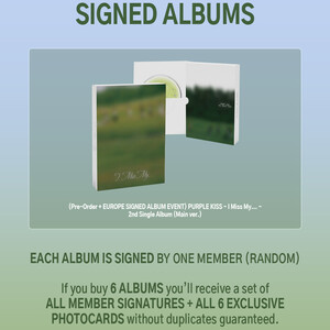 PURPLE KISS - I Miss My.- 2nd Single Album (SIGNED EUROPE EVENT)