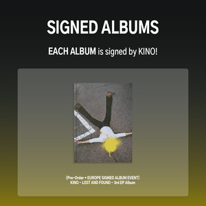 (EUROPE SIGNED ALBUM EVENT] KINO – LOST AND FOUND – 3rd EP Album- PRE-ORDER