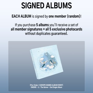 [K IDOL PREORDER EVENT] ONEWE - 點 : The Quiver - 2nd single album