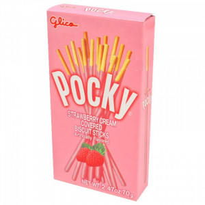 POCKY DE GALLETA CON FRESA 45GR