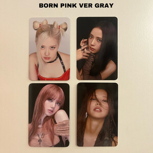 [BLACKPINK] BORN PINK OFICIAL PHOTOCARD (GRAY VER)