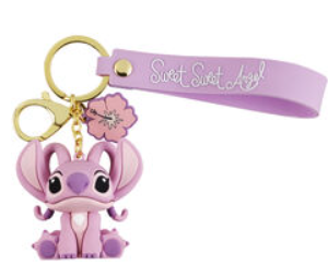 LILO Y STITCH LLAVERO ROSA