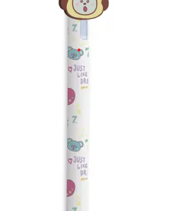 BOLIGRAFO DE GEL BORRABLE CON TOPPER BT21 THE JOURNEY