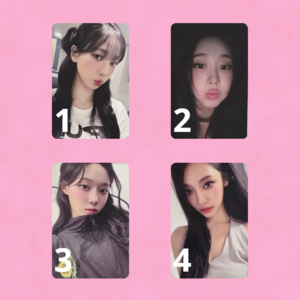 AESPA - PHOTOCARD OFICIAL - DIRTY WORK MOKKET SHOP FANSIGN EVENT