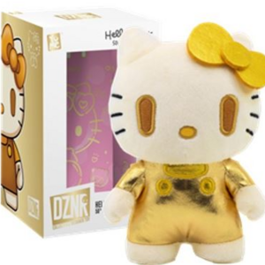 PELUCHE HELLO KITTY DORADO 50TH ANIVERSARIO