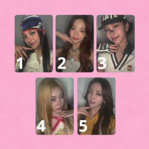 ITZY - PHOTOCARD OFICIAL - GOLD JYP SHOP POB