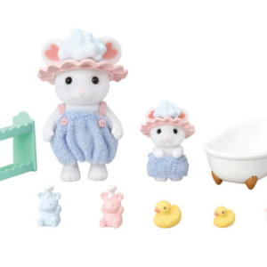 SYLVANIAN FAMILIES- Le bain des frères Souris Marshmallow