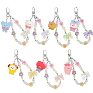 BT21 Beads Strap Keyring Lovely