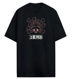 ONE PIECE- Chopper Camiseta Oversized Negro