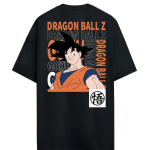 GOKU- Camiseta Oversized Negro de Dragon Ball