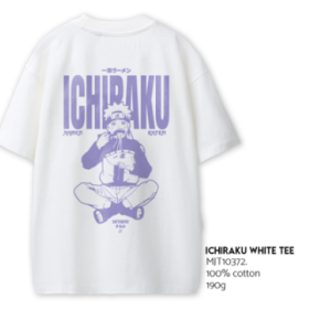 NARUTO- CAMISETA ICHIRAKU WHITE TEE