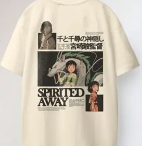 CAMISETA MADE IN JAPAN BEIGE SPIRITED AWAY TALLA M (EL VIAJE DE CHIHIRO)