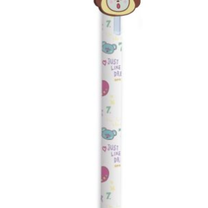BOLIGRAFO DE GEL BORRABLE CON TOPPER BT21 THE JOURNEY