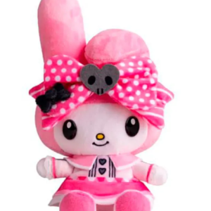 Sakami Merchandise Sanrio My Melody Peluche Edición Aniversario Fiesta Rosa y Negro 17 cm