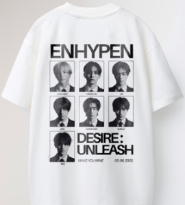 ENHYPEN- CAMISETA DESIRE UNLEASH WHITE