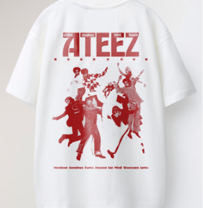 ATEEZ- WHITE T-SHIRT