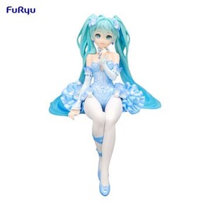 Hatsune Miku Estatua PVC Noodle Stopper Flower Fairy Nemophila Pail Blue Color Ver. 15 cm