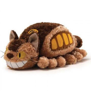 STUDIO GHIBLI- PELUCHE LITTLE FLUFFY CAT BUS- 20 CM