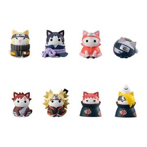 Naruto Shippuden Mega Cat Project Figuras 3 cm Nyaruto! Ver. Battle with Akatsuki
