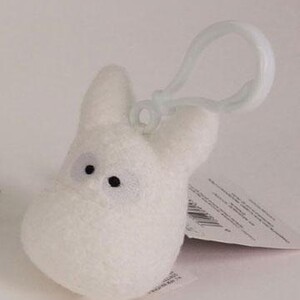 Mi vecino Totoro Llavero Peluche Totoro blanco (6 cm)