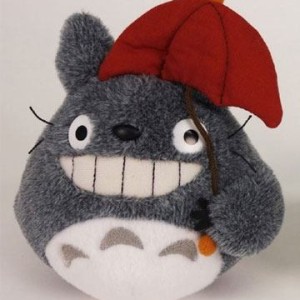 MI VECINO TOTORO- PELUCHE TOTORO RED UMBRELLA 15CM