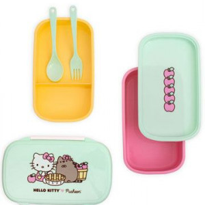 PUSHEEN- FIAMBRERA BENTO HELLO KITTY