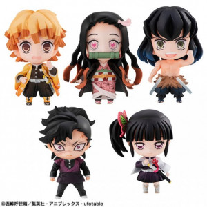Kimetsu no Yaiba Pack de 5 Figuras Tanjiro & Friends Mascot (5 cm)