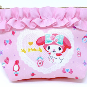 MY MELODY MAKE UP BAG WITH RUFFLES