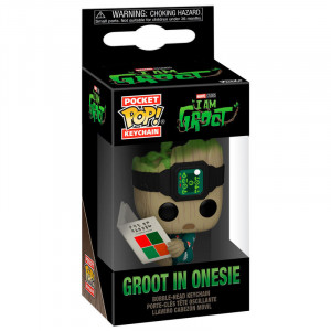 Llavero Pocket POP Marvel I am Groot - Groot with Onesie