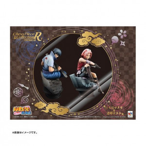 NARUTO CHESS PIECE COLLECTION- R PREMIUM SASUKE UCHICHA AND SAKURA HARUNO