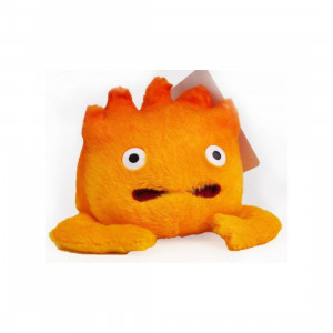 El castillo ambulante Llavero Monedero de Peluche Calcifer 12 cm