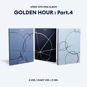 WITH POB] ATEEEZ GOLDEN HOUR : Part.4 (A Ver / Diary Ver / Z Ver)