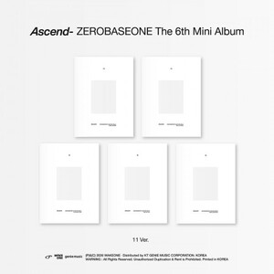 ZEROBASEONE - ASCEND- 6TH MINI ALBUM 11 VER- PRE-ORDER