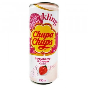 Refresco Chupa Chups sabor a fresa y crema 250ml