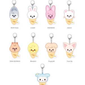 STRAY KIDS - THIS & THAT POP UP OFFICIAL MD PLUSH KEYRING ICECREAM VER