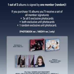 [Pre-Order + EUROPE LUCKY DRAW EVENT] MEOVV – THE 2nd EP ALBUM [BITE NOW] (Photobook ver.)